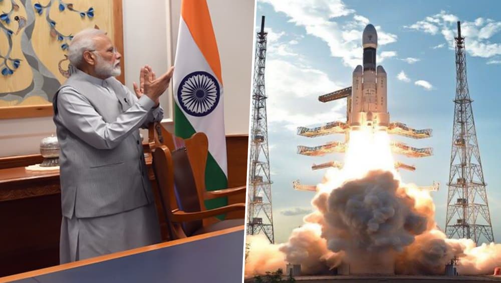 Chandrayaan 2: भारत के लिए ऐतिहासिक पल, चंद्रयान-2 हुआ लॉन्च, विश्वपटल पर बाहुबली के साथ ISRO रचेगा सबसे बड़ा इतिहास Chandrayaan 2: भारत के लिए ऐतिहासिक पल, चंद्रयान-2 हुआ लॉन्च, विश्वपटल पर बाहुबली के साथ ISRO रचेगा सबसे बड़ा इतिहास