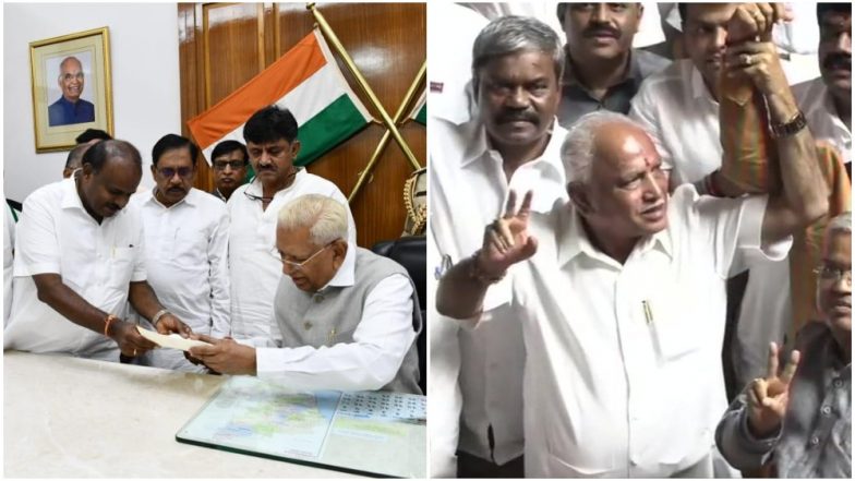 कर्नाटक में कांग्रेस-जेडीएस गठबंधन की सरकार गिरी, कुमारस्वामी ने दिया इस्तीफा, बीजेपी पेश करेगी सरकार बनाने का दावा
