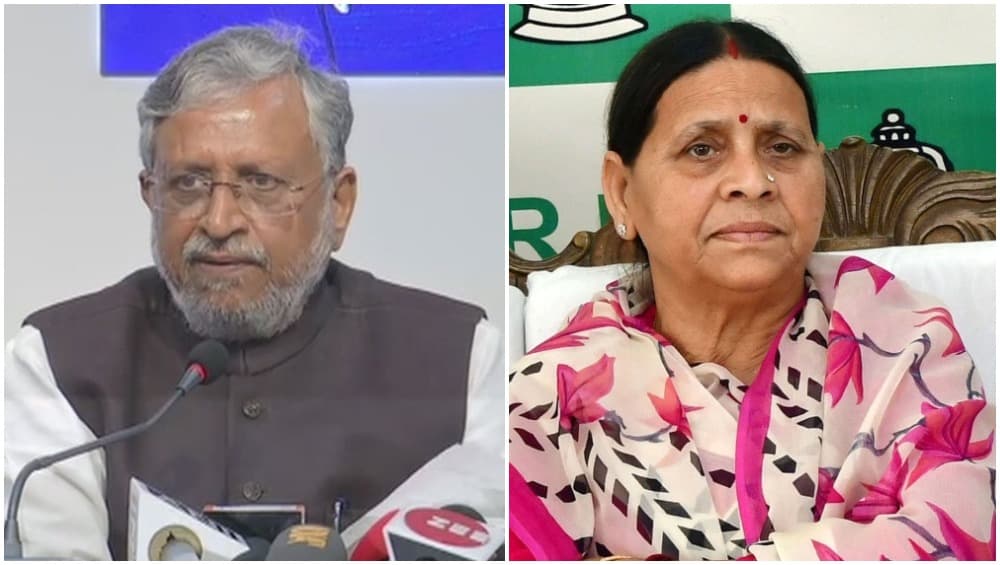 बिहार: सुशील मोदी का पलटवार, कहा- राबड़ी देवी मेरी अघोषित संपत्ति का सबूत दें बिहार: सुशील मोदी का पलटवार, कहा- राबड़ी देवी मेरी अघोषित संपत्ति का सबूत दें