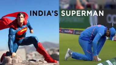 IND vs NZ, ICC CWC 2019 Semi-Final: कैच लेने के बाद जड़ेजा का पोज हुआ वायरल, यूजर्स ने बताया भारत का सुपरमैन