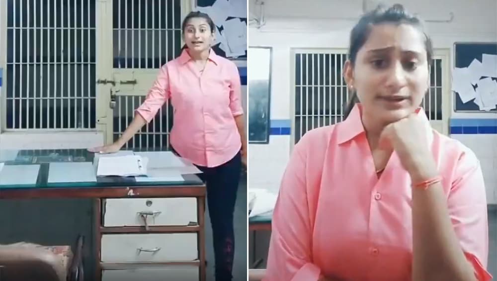 Tik Tok का बुखार: महिला पुलिस कर्मचारी का जेल में डांस करते हुए वीडियो वायरल, हुई सस्पेंड, देखें Video Tik Tok का बुखार: महिला पुलिस कर्मचारी का जेल में डांस करते हुए वीडियो वायरल, हुई सस्पेंड, देखें Video