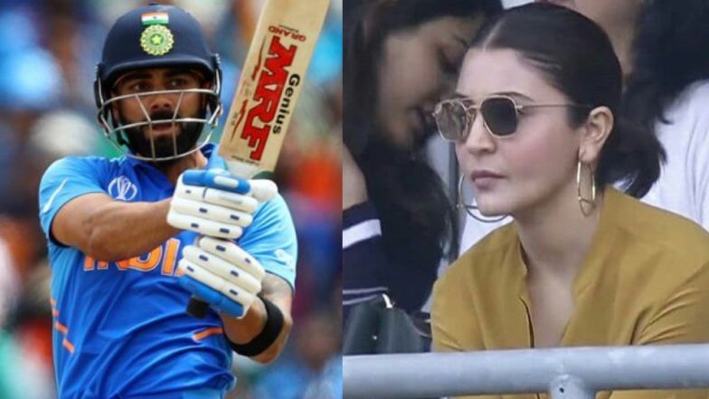 ICC CWC 2019: भारत बनाम श्रीलंका मुकाबले में कोहली एंड कंपनी को चीयर करते दिखाई दी अनुष्का शर्मा