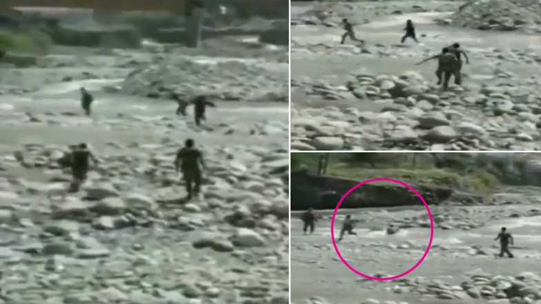 जम्मू-कश्मीर: सीआरपीएफ के जवानों ने बारामूला में एक बच्ची को डूबने से बचाया, देखें वीडियो