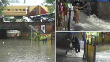 मुंबई समेत कई इलाकों में भारी बारिश, रेलसेवा, बस समेत हवाई यातायात प्रभावित