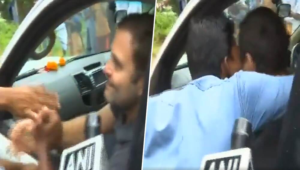 राहुल गांधी की सुरक्षा में बड़ी चूक! वायनाड में शख्स ने जबरन किया KISS, देखें वीडियो राहुल गांधी की सुरक्षा में बड़ी चूक! वायनाड में शख्स ने जबरन किया KISS, देखें वीडियो