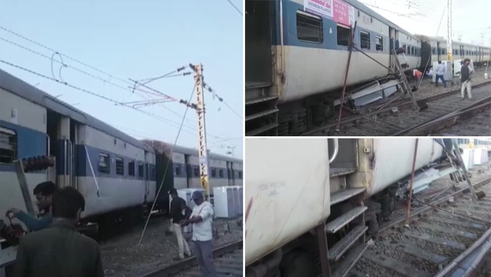 उत्तर प्रदेश में रेल हादसा: कानपुर सेंट्रल रेलवे स्टेशन के पास ट्रेन के चार डिब्बे पटरी से उतरे उत्तर प्रदेश में रेल हादसा: कानपुर सेंट्रल रेलवे स्टेशन के पास ट्रेन के चार डिब्बे पटरी से उतरे