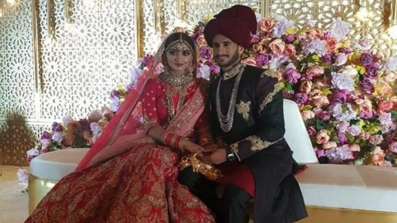 पाकिस्तानी खिलाड़ी हसन अली ने दुबई में भारतीय लड़की शामिया आरजू से की शादी, देखें खुबसूरत तस्वीरें