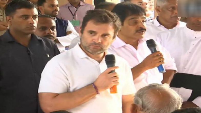 राहुल गांधी वायनाड के बाढ़ पीड़ितों से मिले, कहा- केंद्र और राज्य में हमारी सरकार नहीं, पर आपको हक दिलाना मेरा फर्ज