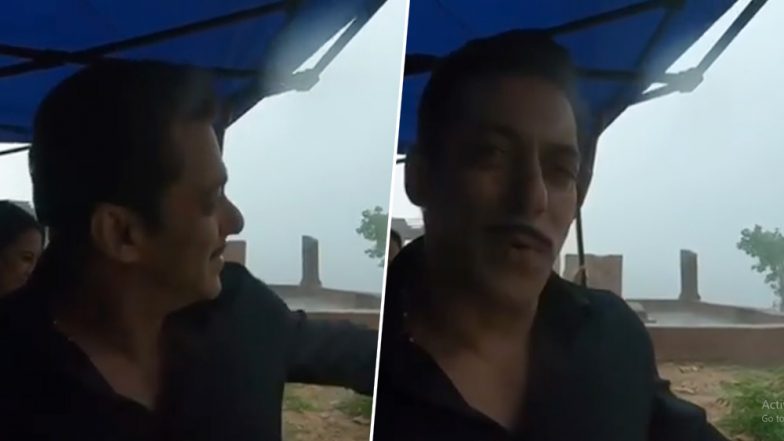 सलमान खान ने मूसलाधार बारिश के बीच शुरू की 'दबंग 3' की शूटिंग