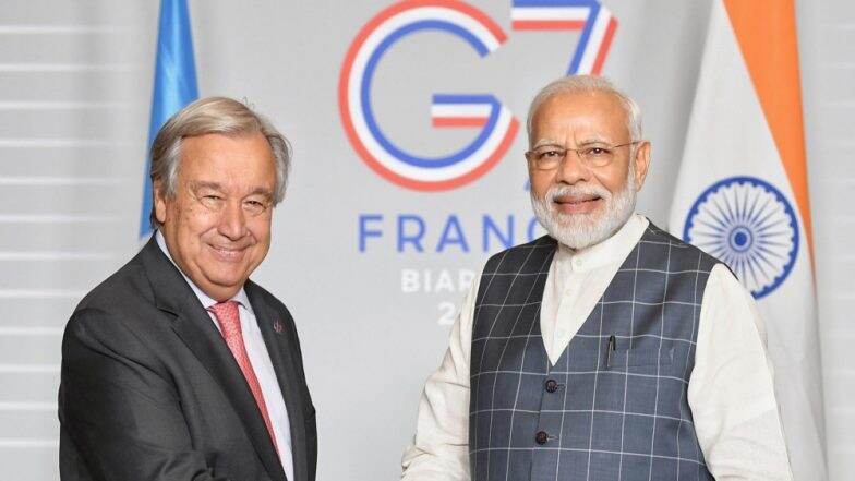प्रधानमंत्री नरेंद्र मोदी ने संयुक्त राष्ट्र महासचिव एंटोनियो गुटेरेस के साथ जलवायु परिवर्तन के खिलाफ लड़ाई जारी रखने की प्रतिबद्धता को दोहराया प्रधानमंत्री नरेंद्र मोदी ने संयुक्त राष्ट्र महासचिव एंटोनियो गुटेरेस के साथ जलवायु परिवर्तन के खिलाफ लड़ाई जारी रखने की प्रतिबद्धता को दोहराया