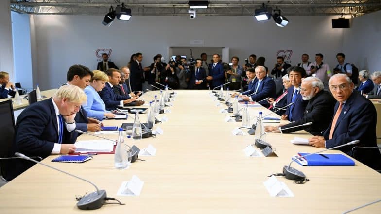 G7 Summit: भारत-पाक के बीच तनाव घटाने में मदद करना इस सम्मेलन में उठाए गए पांच प्रमुख मुद्दों में से एक G7 Summit: भारत-पाक के बीच तनाव घटाने में मदद करना इस सम्मेलन में उठाए गए पांच प्रमुख मुद्दों में से एक