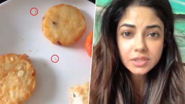 अभिनेत्री मीरा चोपड़ा को फाइव स्टार होटेल के खाने में मिले कीड़े, वीडियो हुआ वायरल