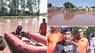 पंजाब: बाढ़ में एनडीआरएफ की तीन टीमें बचाव कार्य में जुटीं, 40 लोगों और 8 जानवरों को सुरक्षित निकाला