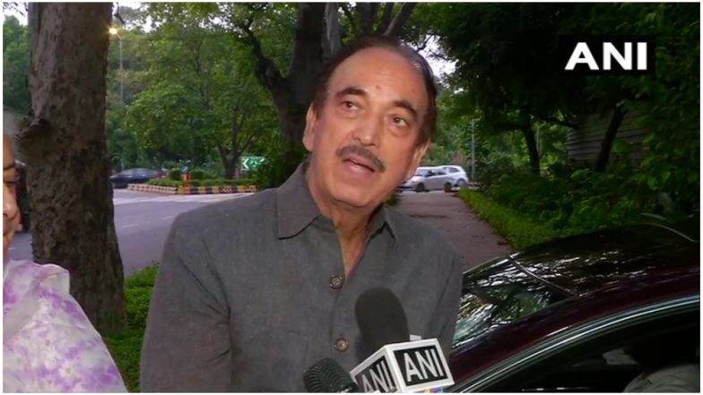 कांग्रेस नेता गुलाम नबी आजाद ने कहा- भारत सरकार कोई भी ऐसा फैसला न ले जो जम्मू कश्मीर में गहरे संकट का कारण बने