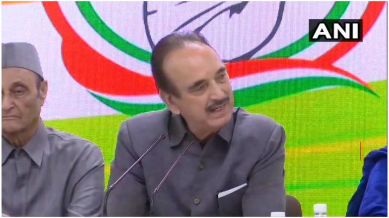 कांग्रेस नेता गुलाम नबी आजाद ने कहा- जम्मू कश्मीर पर गृह मंत्रालय के एडवाइजरी से लोग डरे हुए हैं