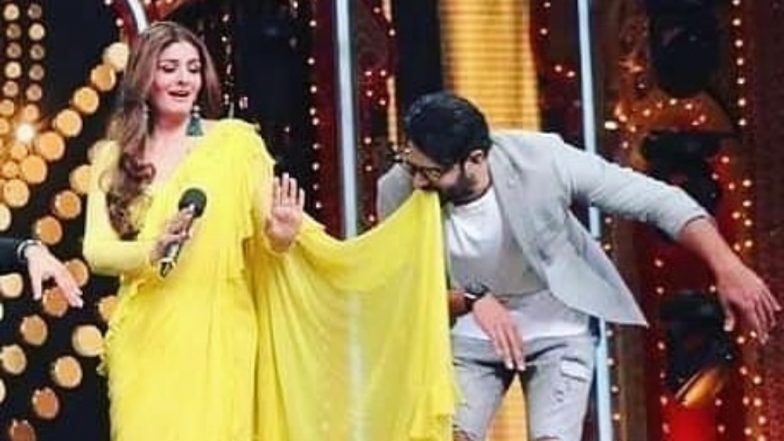 नच बलिए 9 के सेट पर रवीना टंडन को देख दीवाने हुए प्रभास, सलमान खान के गाने पर कर डाला ये खास डांस