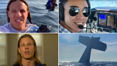 प्रशांत महासागर में प्लेन क्रैश होने के बाद पायलट ने ली सेल्फी वीडियो, देखें Viral Video