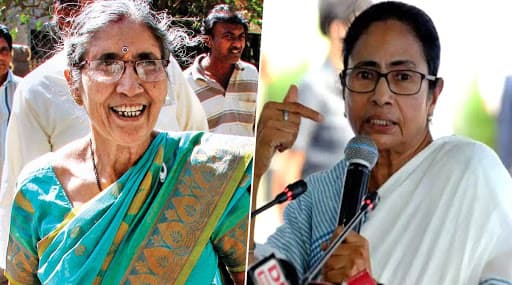 कोलकाता एयरपोर्ट पर पीएम मोदी की पत्नी जशोदाबेन से ममता बनर्जी की हुई मुलाकात, भेंट में दी साड़ी कोलकाता एयरपोर्ट पर पीएम मोदी की पत्नी जशोदाबेन से ममता बनर्जी की हुई मुलाकात, भेंट में दी साड़ी