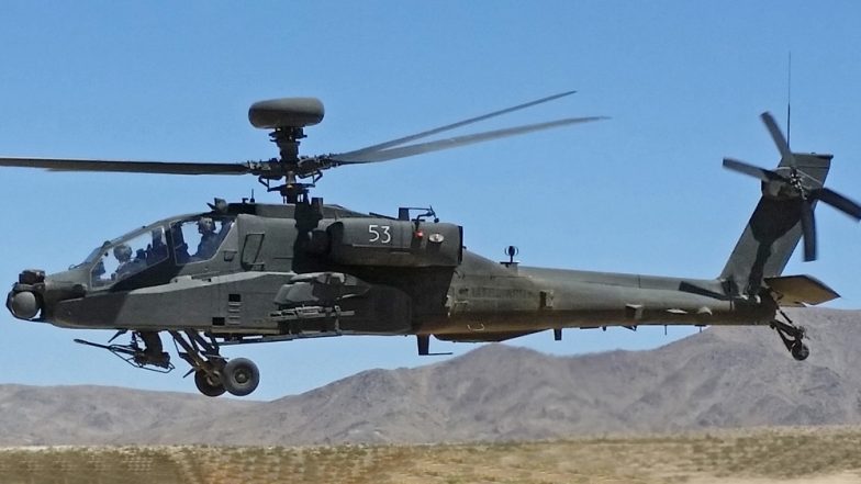 IAF में मंगलवार को शामिल होंगे आठ अपाचे लड़ाकू हेलीकॉप्टर