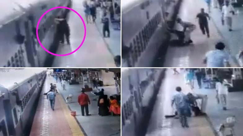 महाराष्ट्र: आरपीएफ कॉन्स्टेबल ने मनमाड स्टेशन पर ट्रेन से गिरे यात्री की बचाई जान, देखें वीडियो
