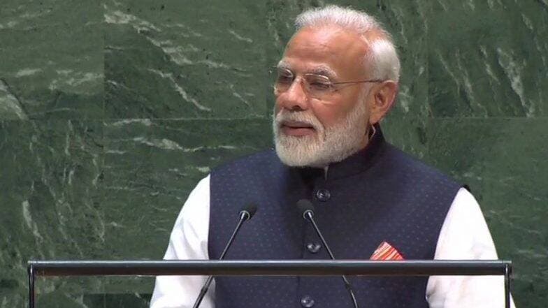 प्रधानमंत्री मोदी का पाकिस्तान को कड़ा संदेश, UNGA में बोले ‘हमारी आवाज में आतंक के खिलाफ सतर्क करने की गंभीरता और आक्रोश दोनों’ प्रधानमंत्री मोदी का पाकिस्तान को कड़ा संदेश, UNGA में बोले ‘हमारी आवाज में आतंक के खिलाफ सतर्क करने की गंभीरता और आक्रोश दोनों’