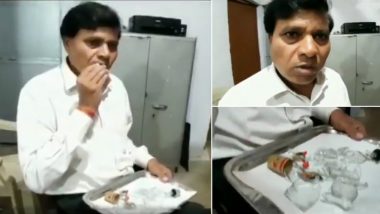 OMG! कांच खाने के शौकीन हैं मध्य प्रदेश के ये वकील साहब, पिछले 45 सालों से है इन्हें ये नशा, वीडियो देख आप भी रह जाएंगे दंग