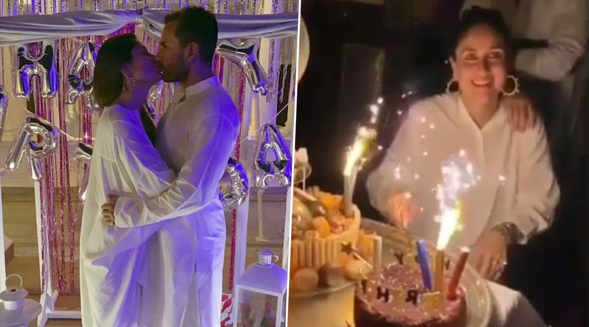 करीना कपूर ने पति सैफ अली खान को Kiss करके मनाया जन्मदिन का जश्न, देखें लेटेस्ट फोटोज करीना कपूर ने पति सैफ अली खान को Kiss करके मनाया जन्मदिन का जश्न, देखें लेटेस्ट फोटोज