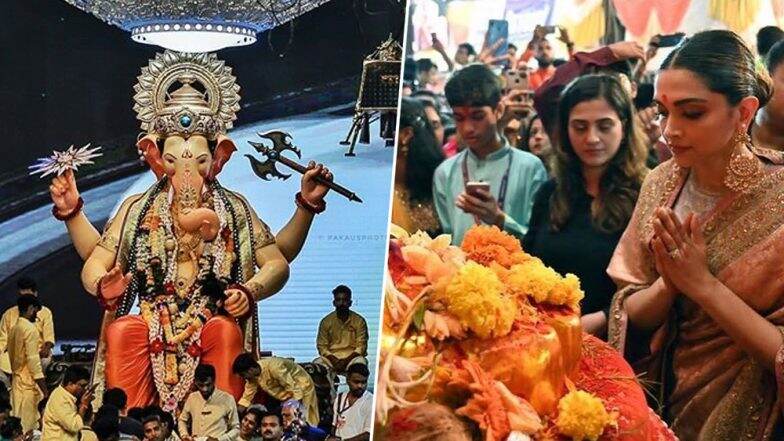 दीपिका पादुकोण ने लालबाग के राजा के दर पर टेका मत्था, आज निकलेगी भव्य विसर्जन रैली दीपिका पादुकोण ने लालबाग के राजा के दर पर टेका मत्था, आज निकलेगी भव्य विसर्जन रैली