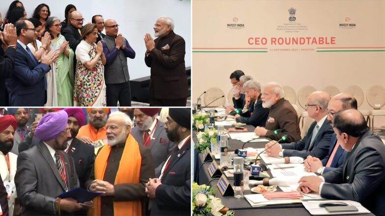 पीएम मोदी का US दौरा: सिख और बोहरा समुदाय सहित कश्मीरी पंडितों से मिले प्रधानमंत्री, ऊर्जा क्षेत्र के सीईओ के साथ की अहम बैठक, आज 'Howdy Modi' कार्यक्रम में होंगे शामिल पीएम मोदी का US दौरा: सिख और बोहरा समुदाय सहित कश्मीरी पंडितों से मिले प्रधानमंत्री, ऊर्जा क्षेत्र के सीईओ के साथ की अहम बैठक, आज 'Howdy Modi' कार्यक्रम में होंगे शामिल