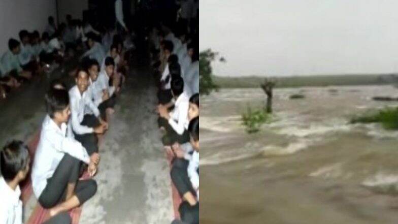 राजस्थान: राणा प्रताप सागर बांध से छोड़ा गया पानी, नदी में तब्दील हुई सड़कें, चित्तौड़गढ के स्कूल में फंसे 50 शिक्षकों के साथ 350 से ज्यादा छात्र राजस्थान: राणा प्रताप सागर बांध से छोड़ा गया पानी, नदी में तब्दील हुई सड़कें, चित्तौड़गढ के स्कूल में फंसे 50 शिक्षकों के साथ 350 से ज्यादा छात्र