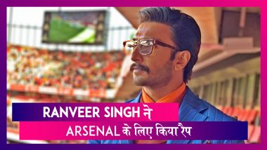 Ranveer Singh अपनी फेवरेट टीम Arsenal को चियर करने पहुंचे स्टेडियम