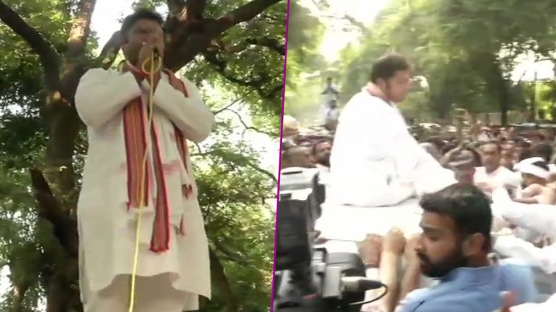हरियाणा कांग्रेस में टिकट बंटवारे पर घमासान: दिग्गज नेता अशोक तंवर ने समर्थकों के साथ पार्टी मुख्यालय के बाहर किया प्रदर्शन, पार्टी लीडरशिप पर बोला हमला