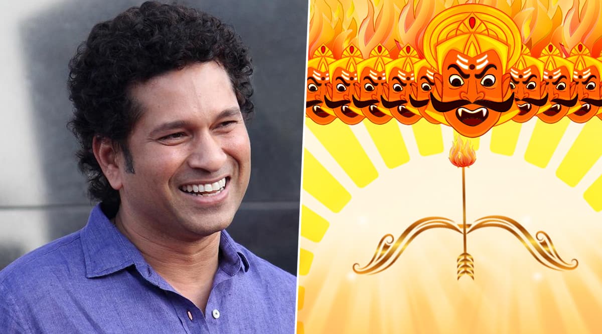 Dussehra 2019: सचिन तेंदुलकर ने देशवासियों को दी दशहरा की शुभकामनाएं Dussehra 2019: सचिन तेंदुलकर ने देशवासियों को दी दशहरा की शुभकामनाएं