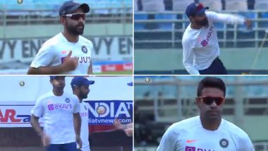 Watch Video: पहले टेस्ट मैच के दूसरे दिन इस तरह भारतीय खिलाड़ियों ने बहाया पसीना