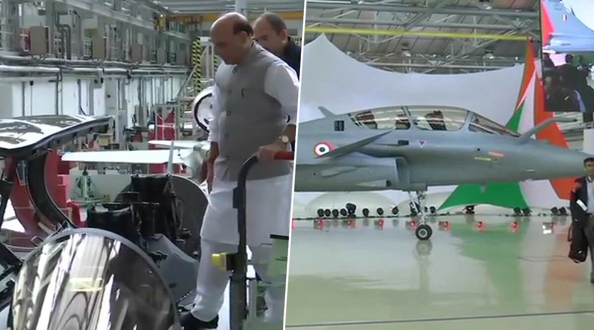 भारत को मिला पहला राफेल लड़ाकू विमान, रक्षामंत्री राजनाथ सिंह रहे मौजूद, देखें तस्वीरें भारत को मिला पहला राफेल लड़ाकू विमान, रक्षामंत्री राजनाथ सिंह रहे मौजूद, देखें तस्वीरें