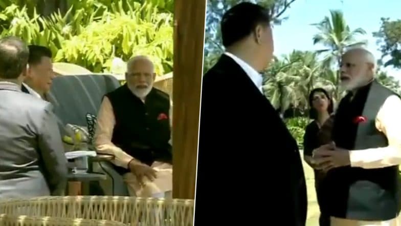 पीएम मोदी और चीन के राष्ट्रपति शी जिनपिंग के बीच अनौपचारिक मुलाकात खत्म, करीब 40 मिनट तक दोनों नेताओं के बीच चली बातचीत पीएम मोदी और चीन के राष्ट्रपति शी जिनपिंग के बीच अनौपचारिक मुलाकात खत्म, करीब 40 मिनट तक दोनों नेताओं के बीच चली बातचीत