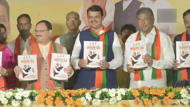 महाराष्ट्र विधानसभा चुनाव 2019: बीजेपी ने जारी किया चुनावी घोषणा पत्र, 5 वर्ष में पांच करोड़ रोजगार, 2022 तक सबके लिए घर का वादा महाराष्ट्र विधानसभा चुनाव 2019: बीजेपी ने जारी किया चुनावी घोषणा पत्र, 5 वर्ष में पांच करोड़ रोजगार, 2022 तक सबके लिए घर का वादा