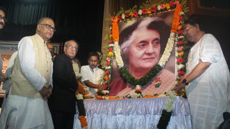 कांग्रेस ने पूर्व प्रधानमंत्री इंदिरा गांधी की पुण्यतिथि पर अर्पित की श्रद्धांजलि
