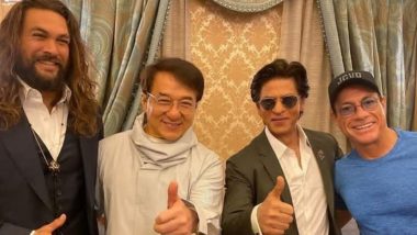हॉलीवुड स्टार्स जैकी चैन और वैन डैम के साथ शाहरुख खान का फैन मूमेंट, एक्टर ने सोशल मीडिया पर शेयर की तस्वीर