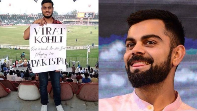 पाकिस्तानी प्रशंसक ने भारतीय टीम के कप्तान विराट कोहली को अपने देश में खेलने के लिए दिया आमंत्रण