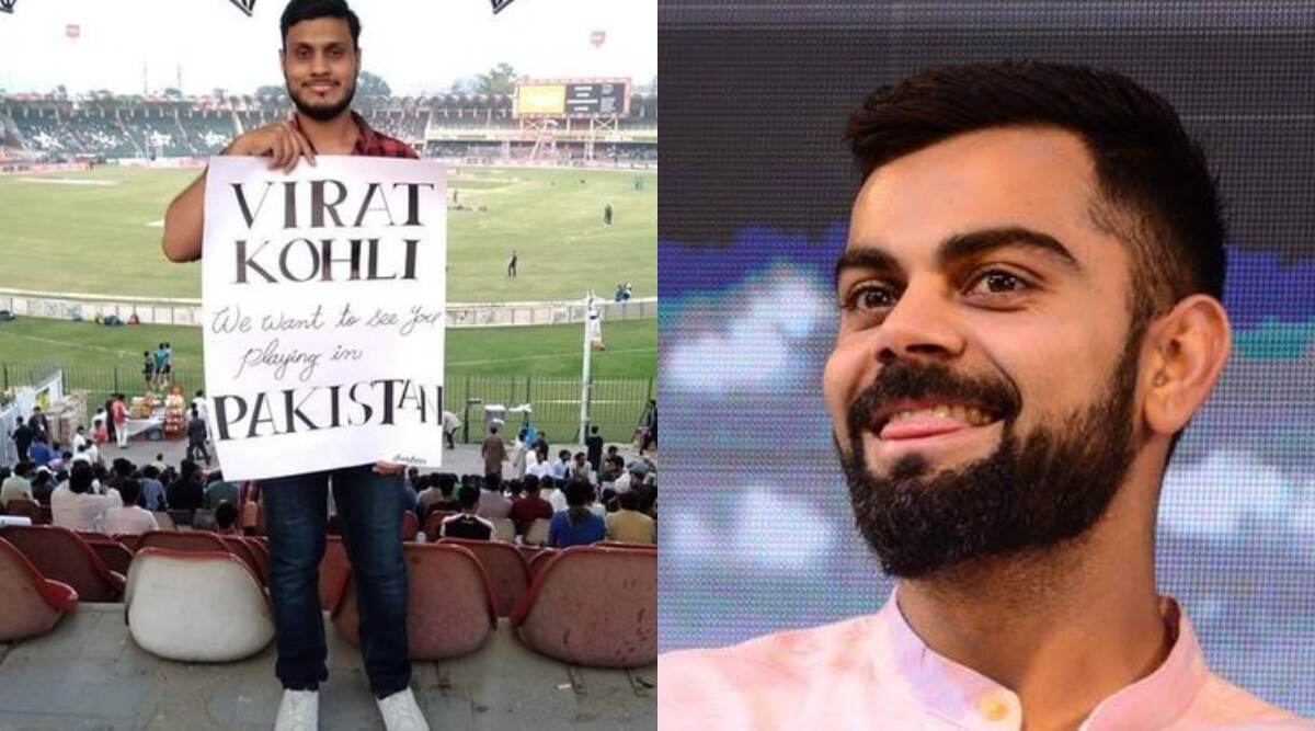 पाकिस्तानी प्रशंसक ने भारतीय टीम के कप्तान विराट कोहली को अपने देश में खेलने के लिए दिया आमंत्रण पाकिस्तानी प्रशंसक ने भारतीय टीम के कप्तान विराट कोहली को अपने देश में खेलने के लिए दिया आमंत्रण