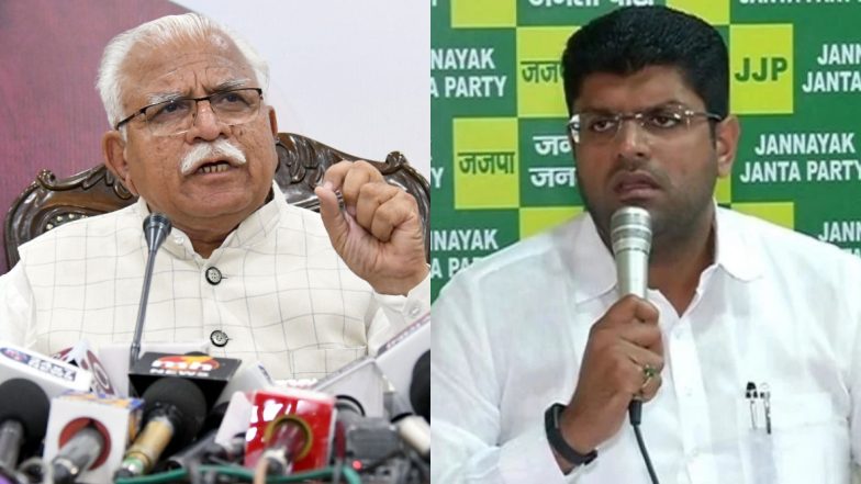 हरियाणा विधानसभा चुनाव 2019 नतीजे: दुष्यंत चौटाला ने मनोहर लाल खट्टर के '75 प्लस' के नारे का उड़ाया मजाक