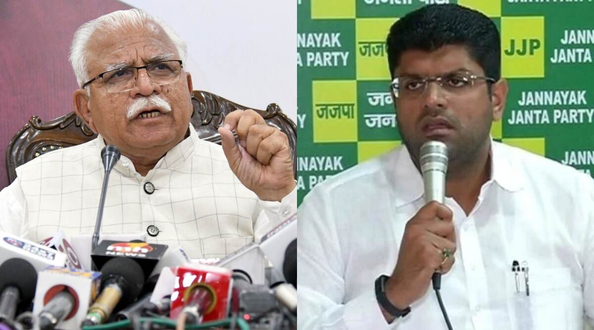 हरियाणा विधानसभा चुनाव 2019 नतीजे: दुष्यंत चौटाला ने मनोहर लाल खट्टर के '75 प्लस' के नारे का उड़ाया मजाक हरियाणा विधानसभा चुनाव 2019 नतीजे: दुष्यंत चौटाला ने मनोहर लाल खट्टर के '75 प्लस' के नारे का उड़ाया मजाक