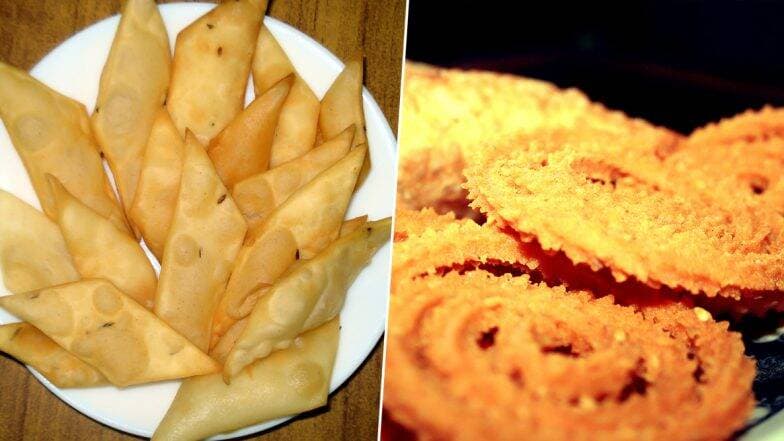 Diwali 2019 Namkeen Recipes: इस दिवाली घर पर बनाएं नमक पारे, कचोरी, आलू भुजिया जैसे स्वादिष्ट नमकीन स्नैक्स, जानें सामग्री और विधि, देखें वीडियो Diwali 2019 Namkeen Recipes: इस दिवाली घर पर बनाएं नमक पारे, कचोरी, आलू भुजिया जैसे स्वादिष्ट नमकीन स्नैक्स, जानें सामग्री और विधि, देखें वीडियो