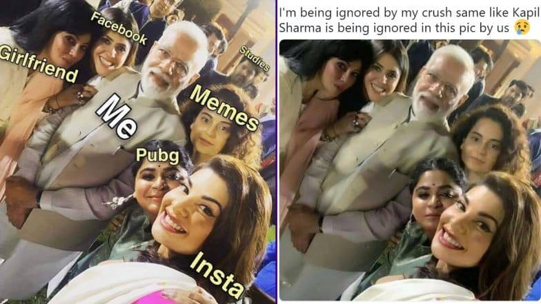 पीएम मोदी और बॉलीवुड सेलेब्स की सेल्फी फोटोज पर बने ये मजेदार मीम्स, कपिल शर्मा का जमकर उड़ रहा है मजाक पीएम मोदी और बॉलीवुड सेलेब्स की सेल्फी फोटोज पर बने ये मजेदार मीम्स, कपिल शर्मा का जमकर उड़ रहा है मजाक