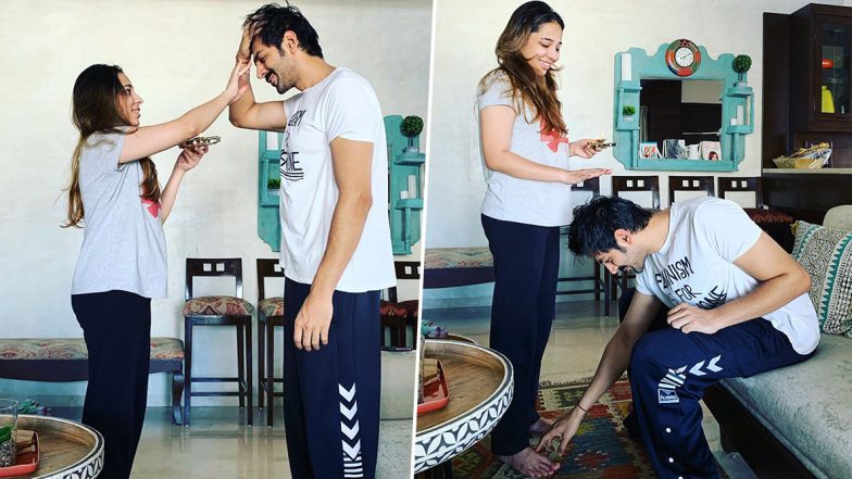 Bhai Dooj पर कार्तिक आर्यन ने लिया बहन का आशीर्वाद, Viral फोटो ने जीता लड़कियों का दिल 