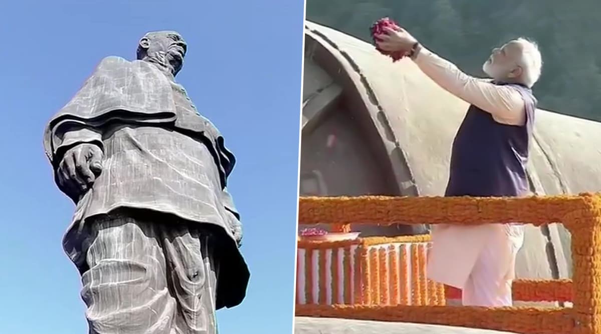 गुजरात: PM Modi ने लौहपुरुष सरदार पटेल को दी 144वीं जयंती पर श्रद्धांजलि, देशवासियों को दिलाई राष्ट्रीय एकता की शपथ गुजरात: PM Modi ने लौहपुरुष सरदार पटेल को दी 144वीं जयंती पर श्रद्धांजलि, देशवासियों को दिलाई राष्ट्रीय एकता की शपथ