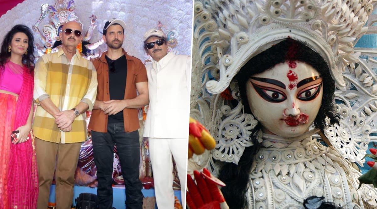 Navratri 2019: ऋतिक रोशन ने पिता राकेश रोशन के साथ मां दुर्गा के पंडाल में टेका मत्था, देखें फोटोज Navratri 2019: ऋतिक रोशन ने पिता राकेश रोशन के साथ मां दुर्गा के पंडाल में टेका मत्था, देखें फोटोज