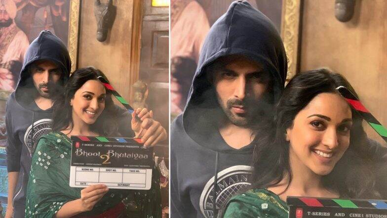 कार्तिक आर्यन और कियारा आडवाणी ने फिल्म भूल भुलैया 2 की शूटिंग की शुरू, शेयर की तस्वीर कार्तिक आर्यन और कियारा आडवाणी ने फिल्म भूल भुलैया 2 की शूटिंग की शुरू, शेयर की तस्वीर