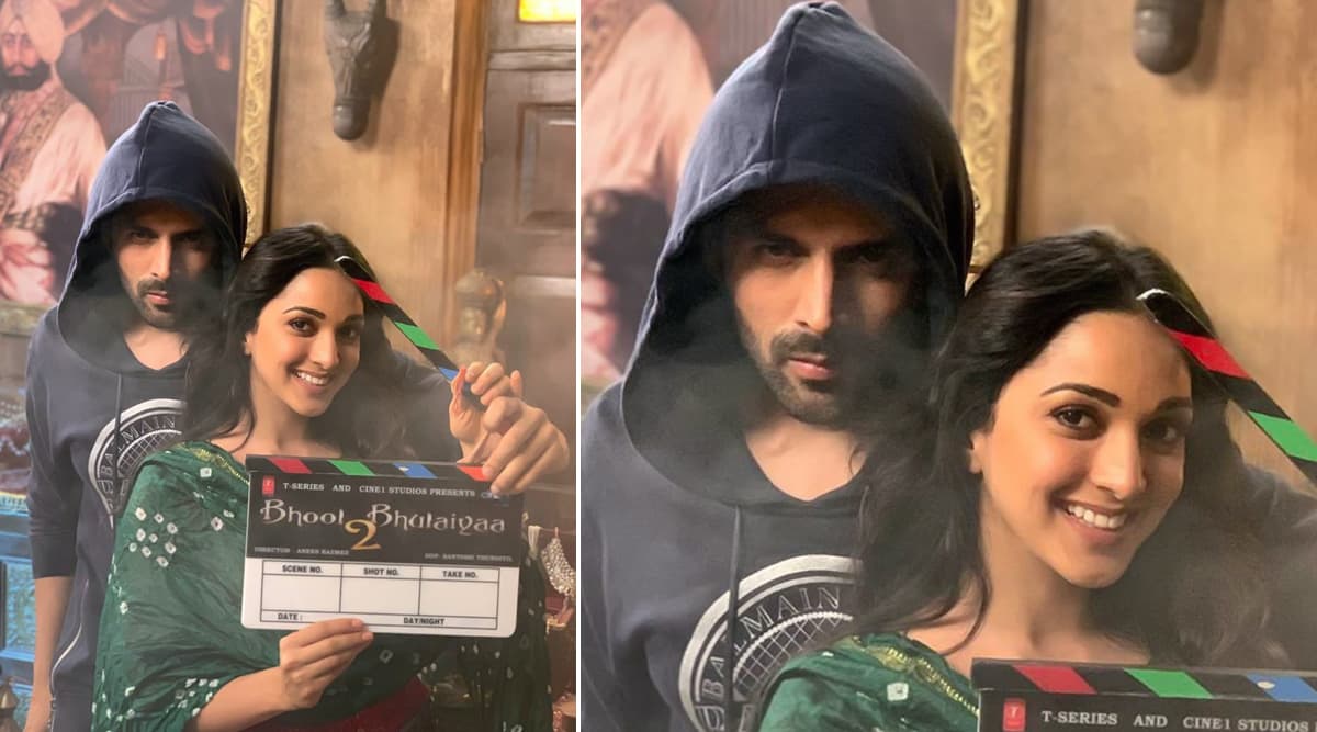 कार्तिक आर्यन और कियारा आडवाणी ने फिल्म भूल भुलैया 2 की शूटिंग की शुरू, शेयर की तस्वीर कार्तिक आर्यन और कियारा आडवाणी ने फिल्म भूल भुलैया 2 की शूटिंग की शुरू, शेयर की तस्वीर